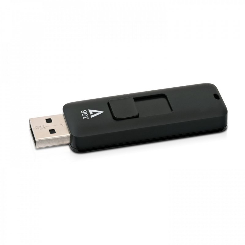 CLE USB 2.0 2GB BLACK MEM CONNECTEUR RETRACTABLE