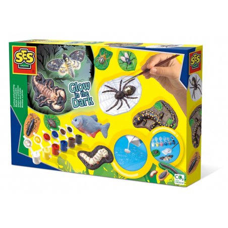 SES Creative - Scary Animals Glow in the Dark Creative Set