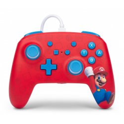 PowerA NSGP0001-01 accessoire de jeux vidéo Bleu, Rouge USB Manette de jeu Analogique Nintendo Switch