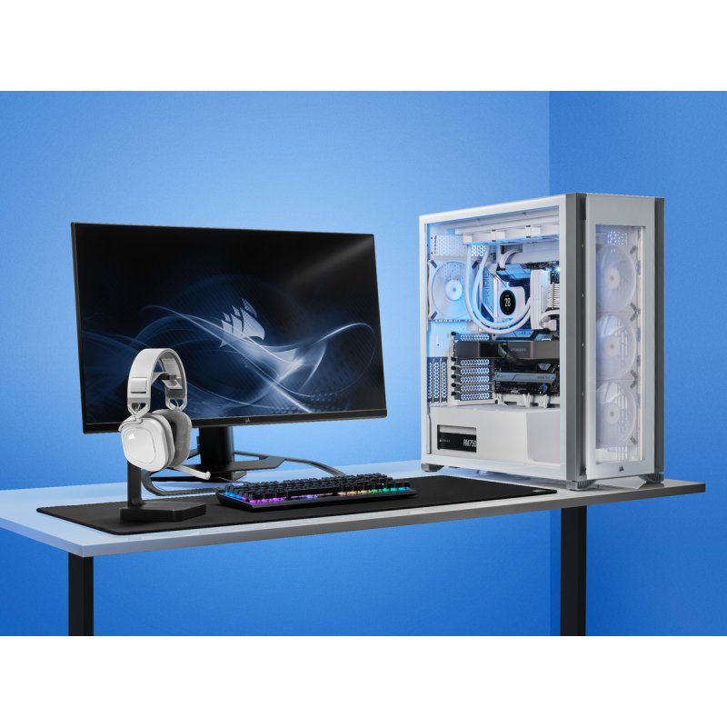 Corsair HS80 RGB Casque Sans fil Arceau Jouer Blanc