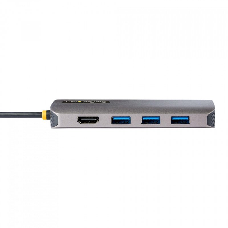 StarTech.com USB C Multiport Adapter 4K 60Hz HDMI Video, 3 Pt 5Gbps USB-A Hub, 100W USB Power Delivery Pass-Through/GbE/