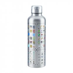Paladone Minecraft Metal Water Bottle Utilisation quotidienne 500 ml Acier inoxydable