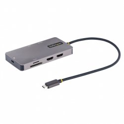 StarTech.com Adaptateur Multiport USB C - Vidéo Double HDMI 4K 60Hz - Hub USB-A 5 Gbps à 2 Ports, 100W Power Delivery 