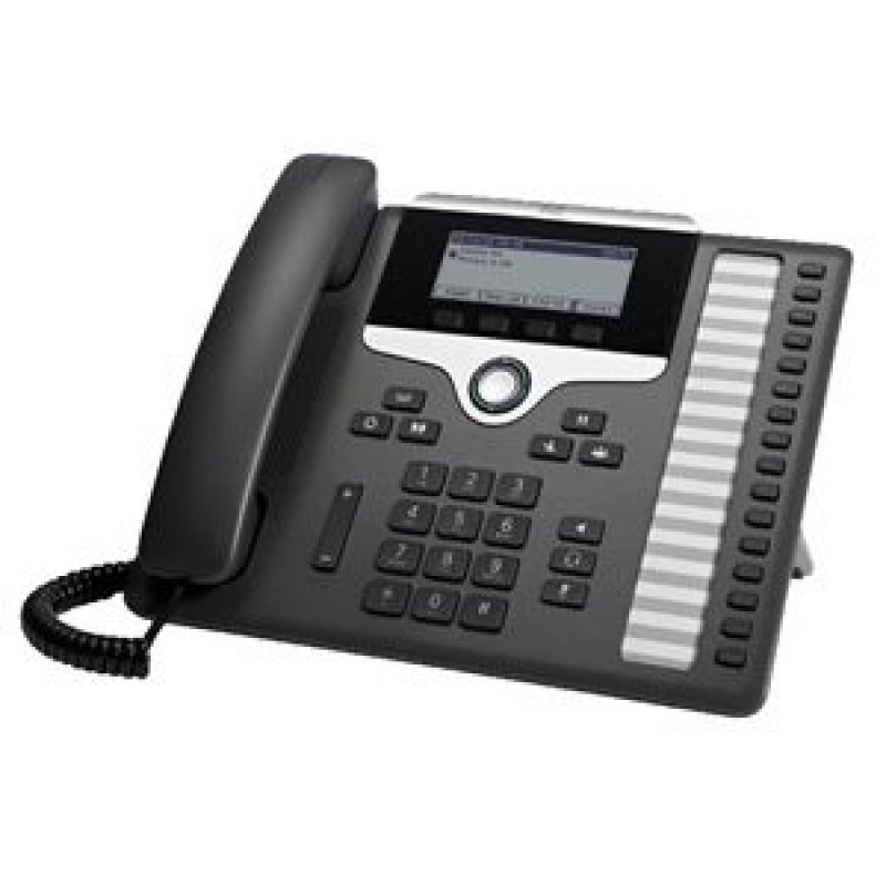 Cisco 7861 téléphone fixe Noir, Argent 16 lignes LCD