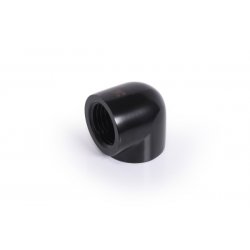 Alphacool Eiszapfen Adapter 90 Grad G1/4 Zoll IG auf G1/4 Zoll IG - schwarz