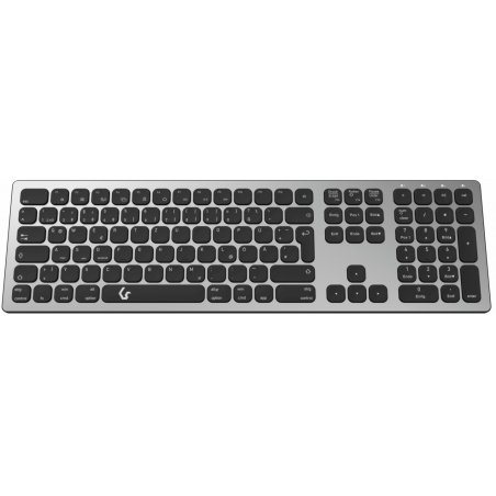 KeySonic KSK-8023BTRF keyboard Bluetooth QWERTZ German Anthracite, Black