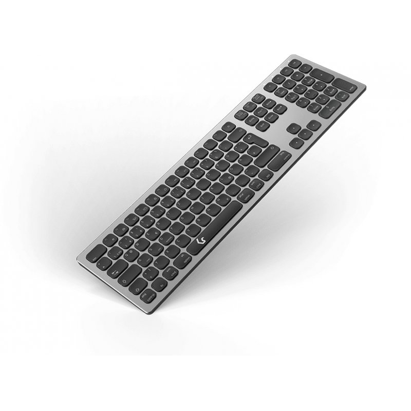 KeySonic KSK-8023BTRF keyboard Bluetooth QWERTZ German Anthracite, Black