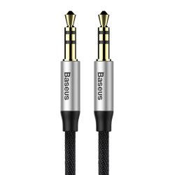 Baseus Audio Yiven M30 Cable 1M Silver/Black (CAM30-BS1)