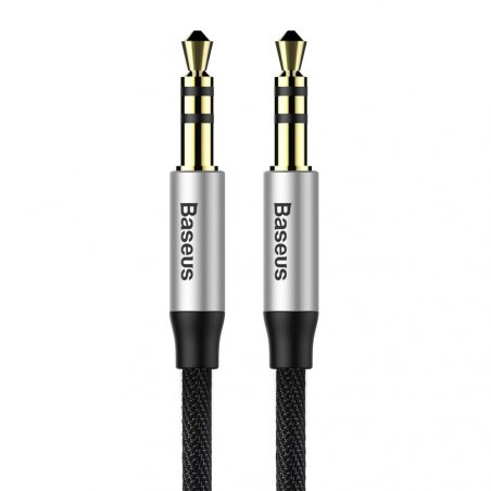 Baseus Audio Yiven M30 Cable 1M Silver/Black (CAM30-BS1)