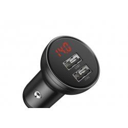 Baseus CCBX-0G chargeur d'appareils mobiles Universel Noir, Gris Allume-cigare Auto