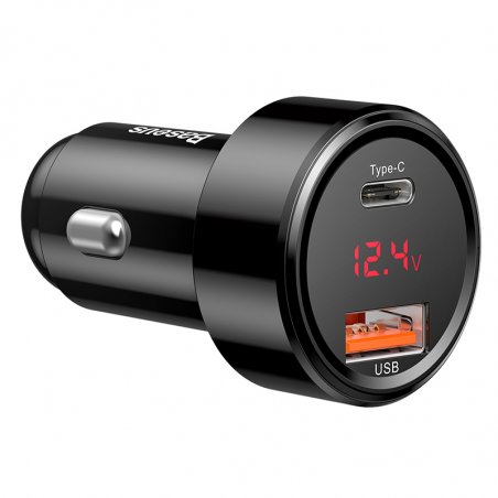 Baseus Car Charger Magic Series PPS digital display (Type-C PD+Intelligent QC) 45W Black CCMLC20C-01