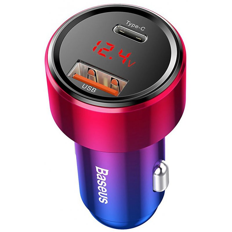 Baseus Car Charger Magic Series PPS digital display (Type-C PD+Intelligent QC) 45W Red (CCMLC20C-09)