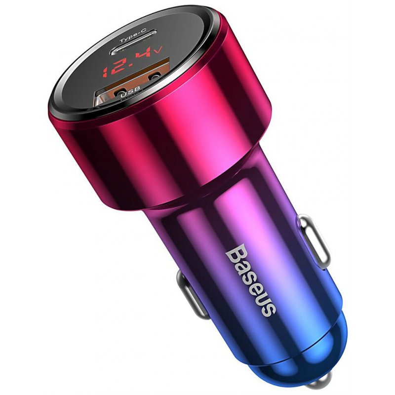 Baseus Car Charger Magic Series PPS digital display (Type-C PD+Intelligent QC) 45W Red (CCMLC20C-09)