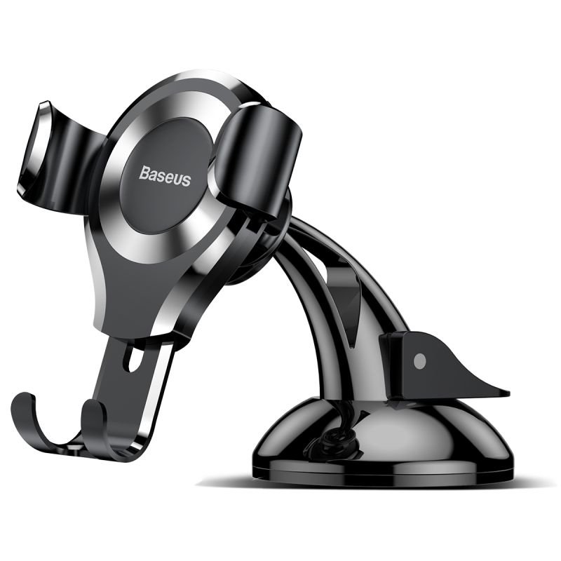 Baseus Car Mount Osculum Type Gravity Black/Silver (SUYL-XP0S)