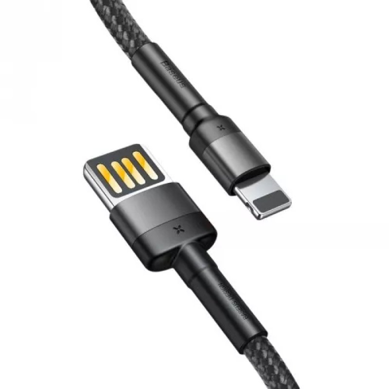Baseus Lightning Cafule Cable (special edition) 1.5A 2m Gray + Black (CALKLF-HG1)