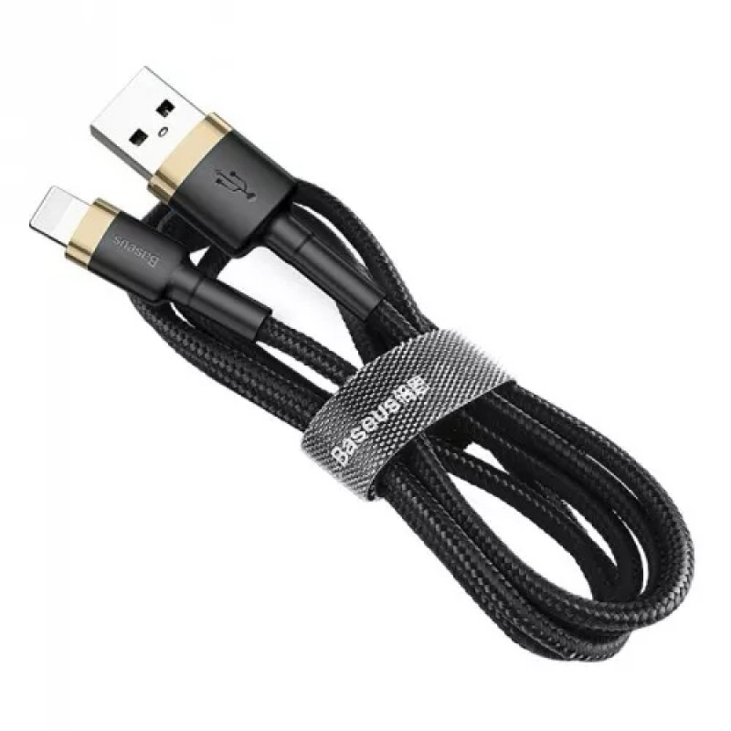 Baseus Lightning Cafule Cable 1.5A 2m Gold + Black (CALKLF-CV1)