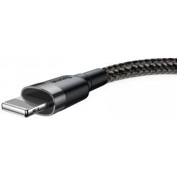 Baseus Lightning Cafule Cable 1.5A 2m Gray + Black (CALKLF-CG1)