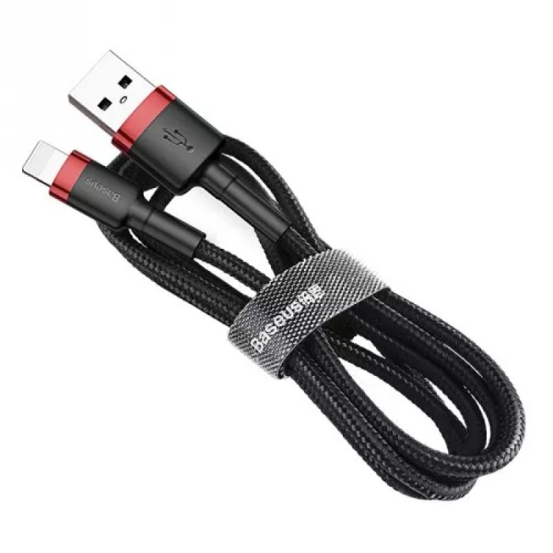 Baseus Lightning Cafule Cable 1.5A 2m Red + Black (CALKLF-C19)