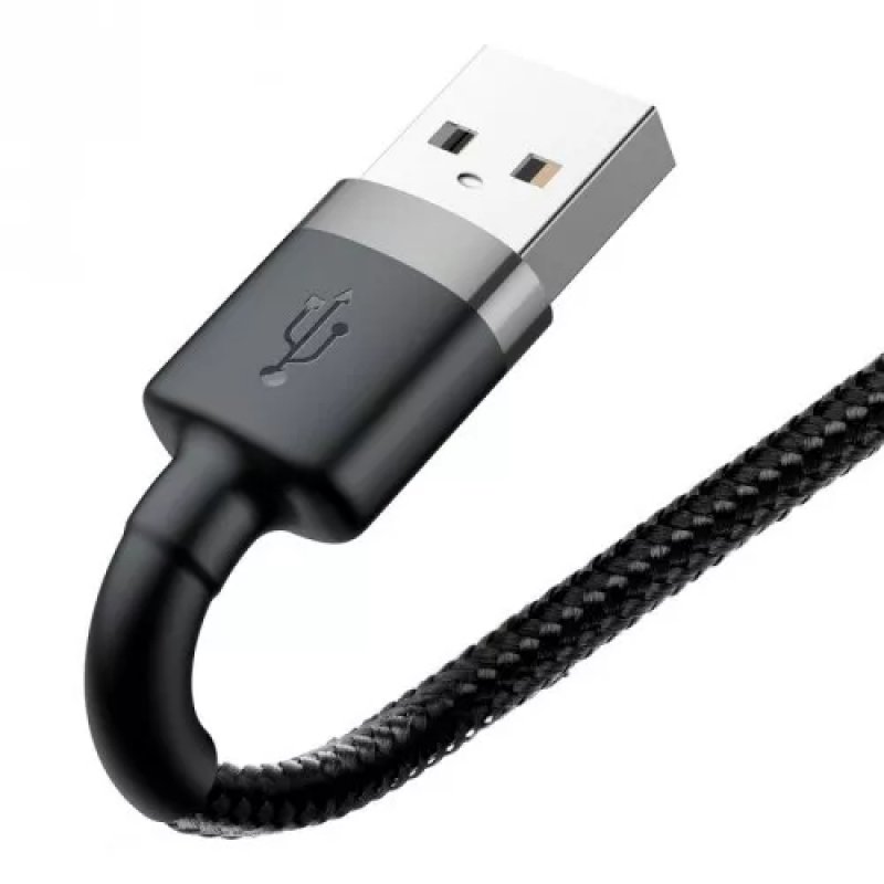 Baseus CALKLF-AG1 lightning cable 0.5 m Grey, Black