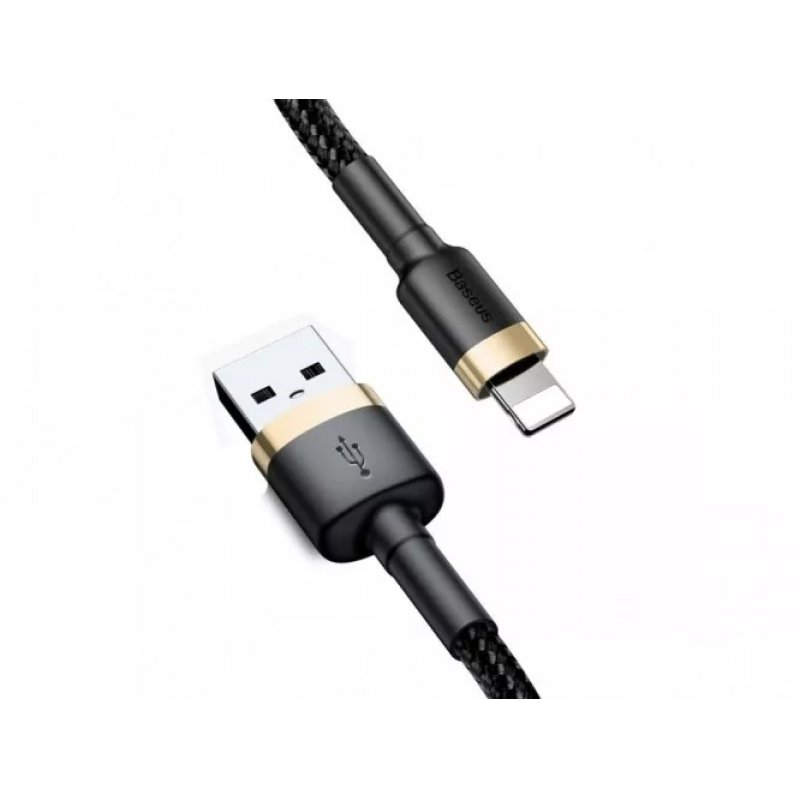 Baseus CALKLF-RV1 lightning cable 3 m Gold, Black