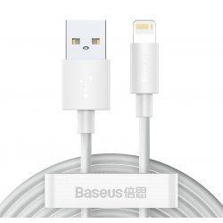 Baseus TZCALZJ-02 câble de téléphone portable Blanc 1,5 m USB A Lightning