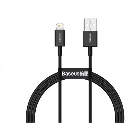 Baseus Lightning Superior Series cable, Fast Charging, Data 2.4A, 1m Black (CALYS-A01)