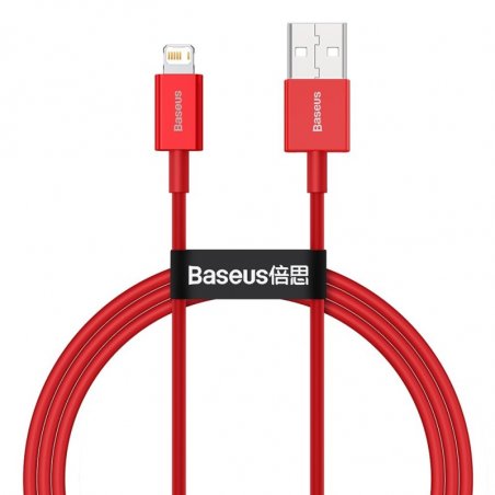 Baseus Lightning Superior Series cable, Fast Charging, Data 2.4A, 1m Red (CALYS-A09)