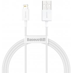 Baseus Lightning Superior Series cable, Fast Charging, Data 2.4A, 1m White (CALYS-A02)