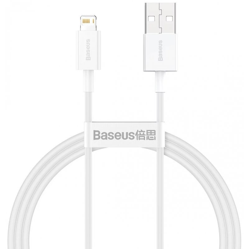 Baseus CALYS-A02 câble de téléphone portable Blanc 1 m USB A Lightning