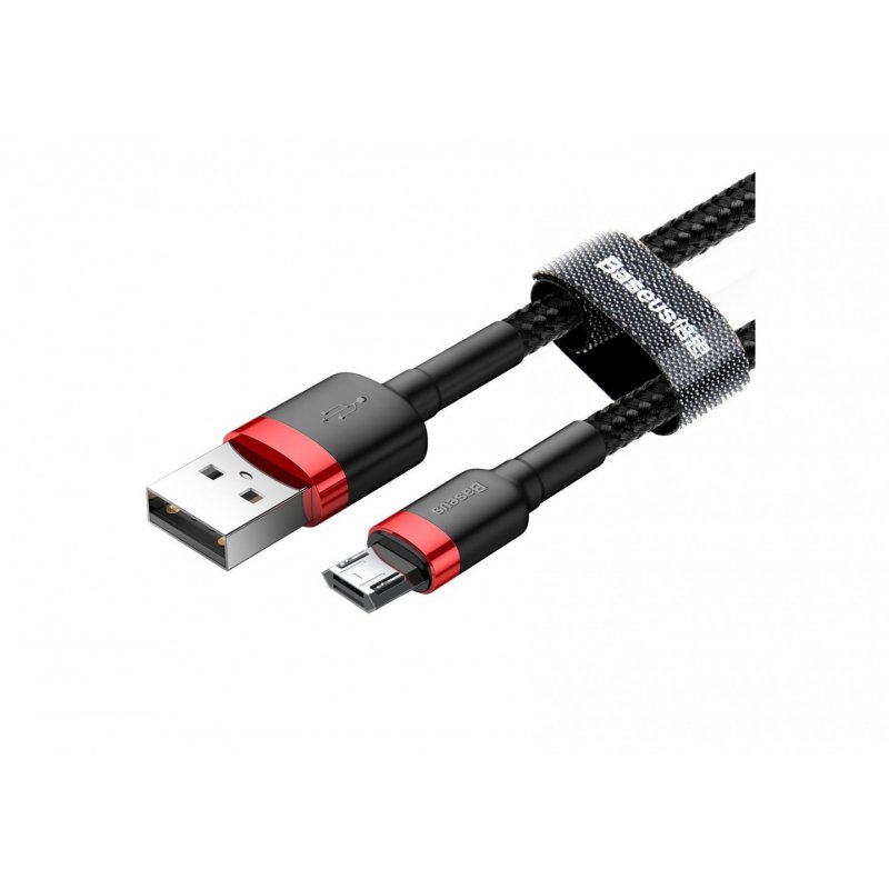 Baseus Micro USB Cafule Cable 1.5A 2m Red + Black (CAMKLF-C91)