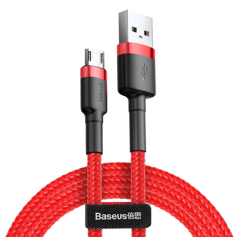 Baseus Micro USB Cafule Cable 1.5A 2m Red + Red (CAMKLF-C09)
