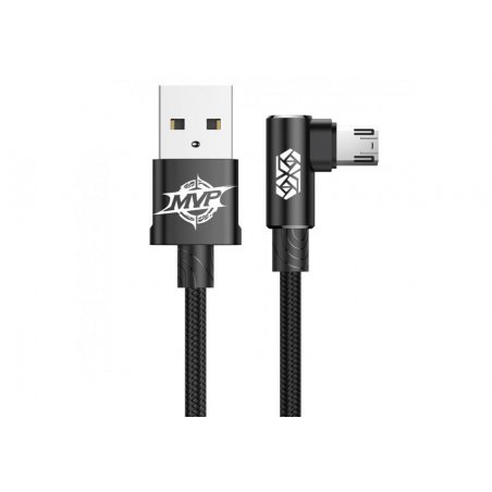 Baseus Micro USB MVP Elbow Type Cable 1.5A 2m Black (CAMMVP-B01)