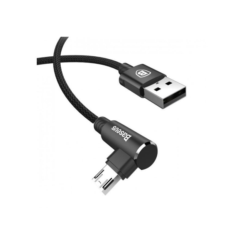 Baseus Micro USB MVP Elbow Type Cable 1.5A 2m Black (CAMMVP-B01)
