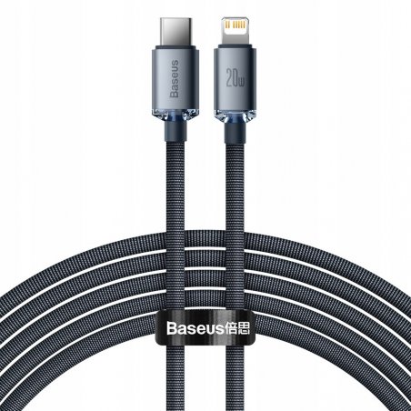 Baseus CAJY000301 câble de téléphone portable Gris 2 m USB C Lightning