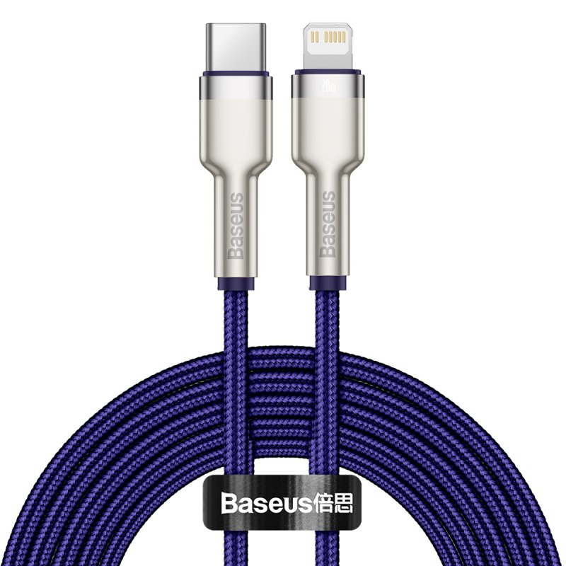 Baseus Type-C - Lightning Cafule Series Metal data cable PD 20W 1m Purple (CATLJK-A05)