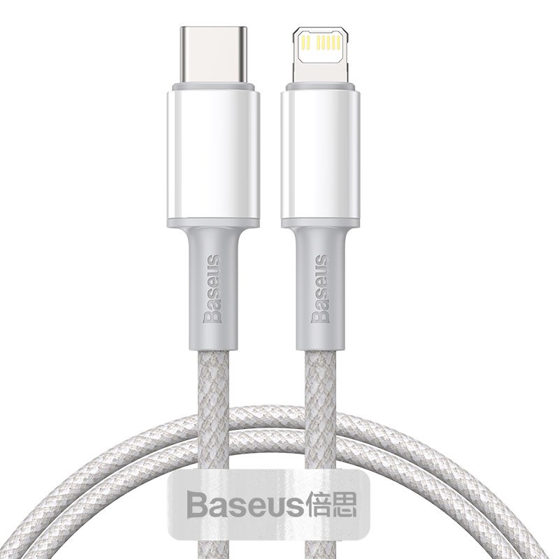 Baseus CATLGD-02 câble Lightning 1 m Blanc