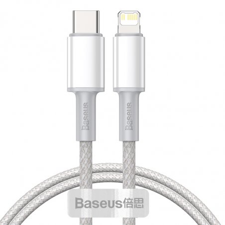 Baseus CATLGD-02 câble Lightning 1 m Blanc