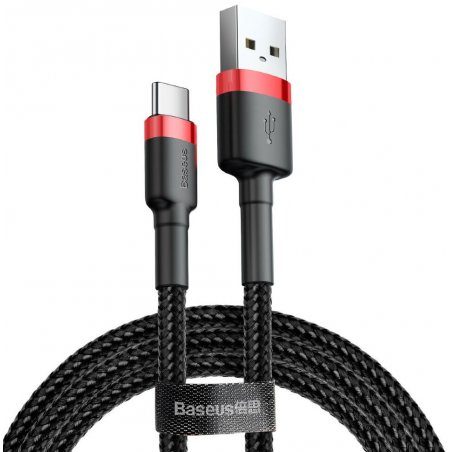 Baseus Cafule câble USB 2 m USB A USB C Noir, Rouge