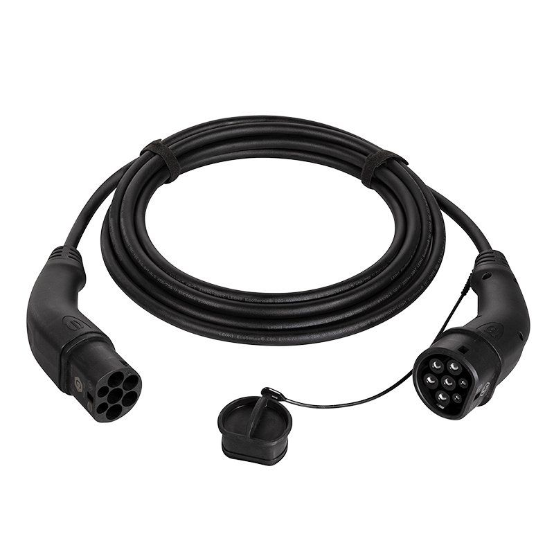 LogiLink E-Auto Ladekabel Typ 2 - 3-phasig - 22 kW - 32 A - 10 m