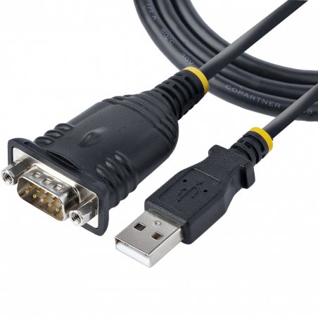StarTech.com Adaptateur USB vers Série de 1m - Convertisseur DB9 Mâle vers USB - Adaptateur USB RS232, Prolific IC - C