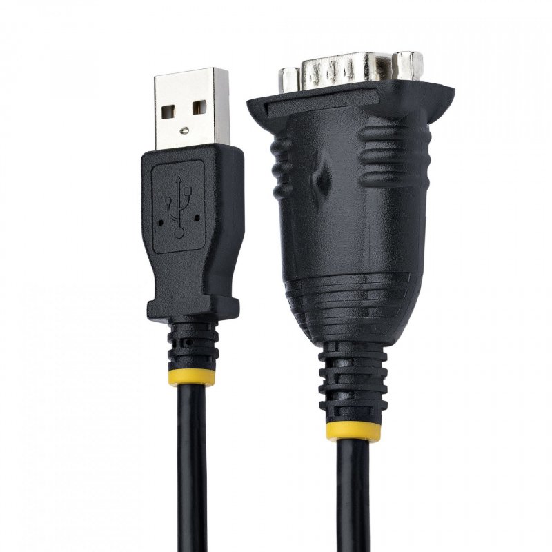 StarTech.com Adaptateur USB vers Série de 1m - Convertisseur DB9 Mâle vers USB - Adaptateur USB RS232, Prolific IC - C