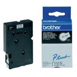 Tape/TC-201A 12mm BKOnWhite 10S Bulk