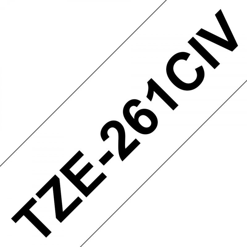 Tape/TZE261CIV 36mm BKOnWhite