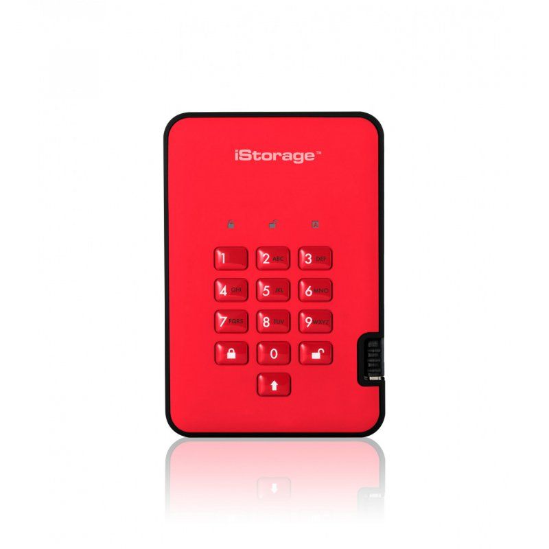 iStorage diskAshur 2 512 Go Rouge