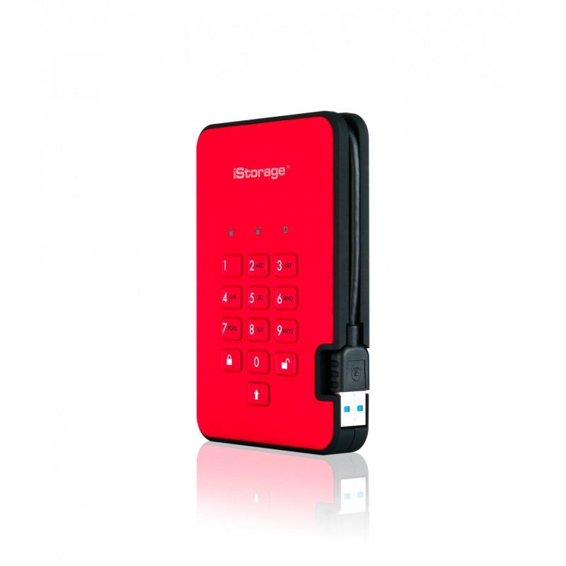iStorage diskAshur 2 512 Go Rouge