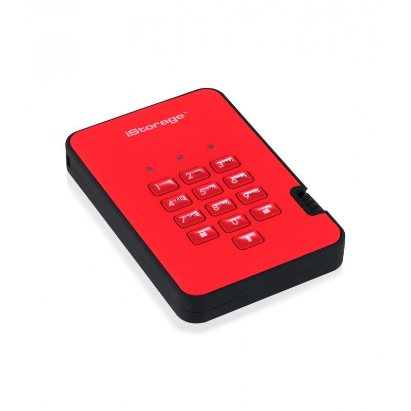 iStorage diskAshur 2 512 Go Rouge