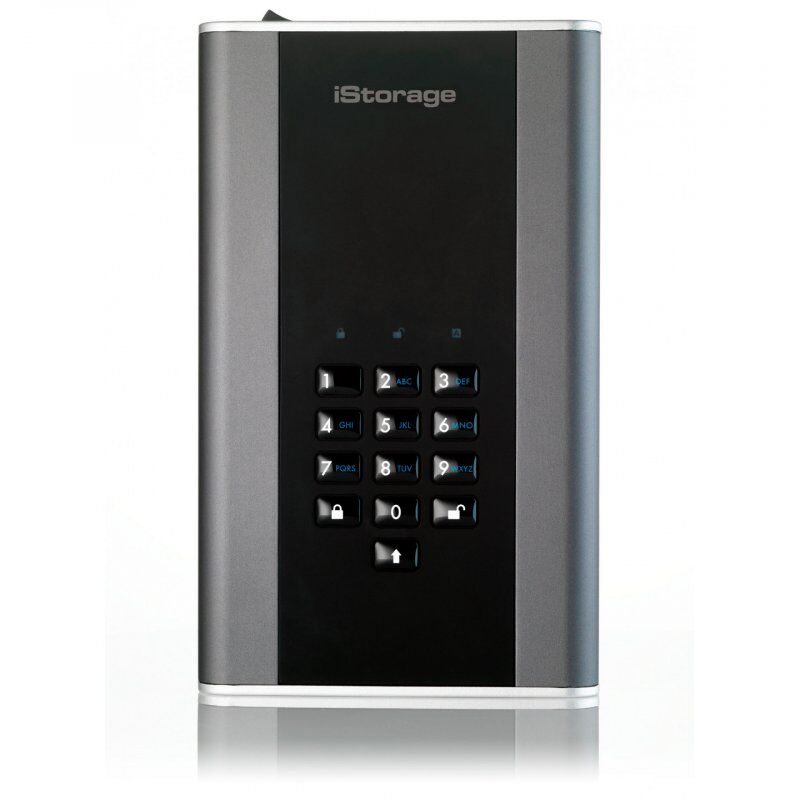 iStorage diskAshur DT2 256-bit 12TB USB 3.1 secure encrypted desktop hard drive IS-DT2-256-12000-C-G