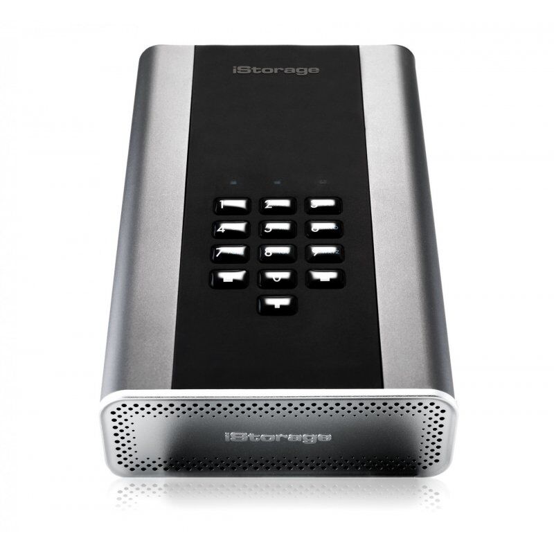 iStorage diskAshur DT2 256-bit 12TB USB 3.1 secure encrypted desktop hard drive IS-DT2-256-12000-C-G