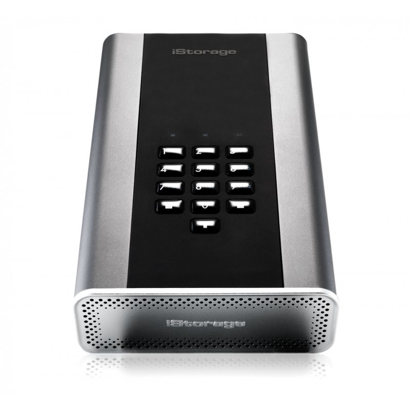 iStorage diskAshur DT2 256-bit 8TB USB 3.1 secure encrypted desktop hard drive IS-DT2-256-8000-C-G