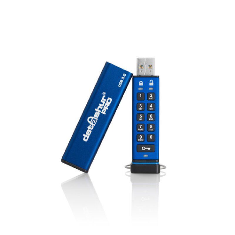 iStorage datAshur Pro lecteur USB flash 128 Go USB Type-A 3.2 Gen 2 (3.1 Gen 2) Bleu